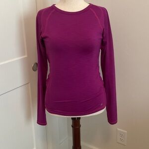 Champion Women's Magenta Long Sleeve Tee